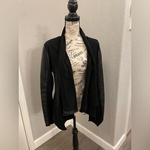 Blank NYC Black Mixed Media Women’s Jacket